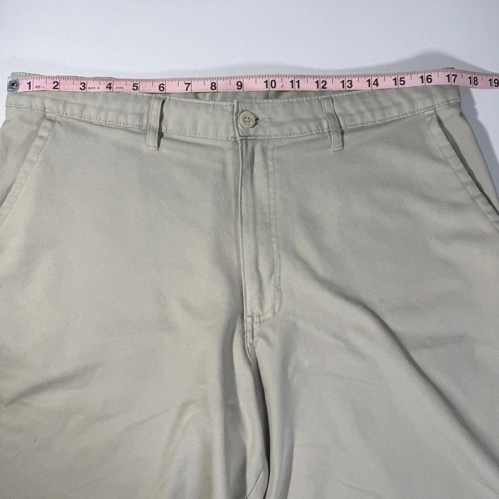 Champion Mens Khaki Golf‎ Shorts Tan Size 36W Polyester